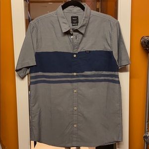 RVCA Short Sleeve Polo Button Up Shirt